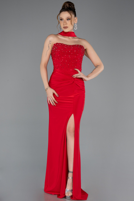 Abschlusskleid Lang Rot ABU5564