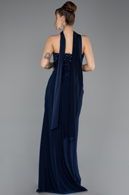 Abschlusskleid Lang Marineblau ABU5564