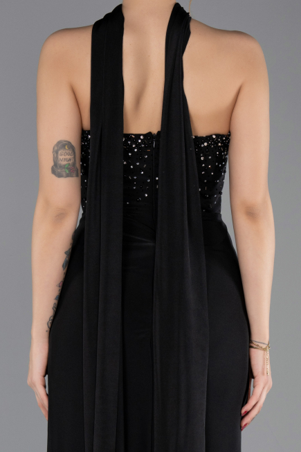 Abschlusskleid Lang Schwarz ABU5564
