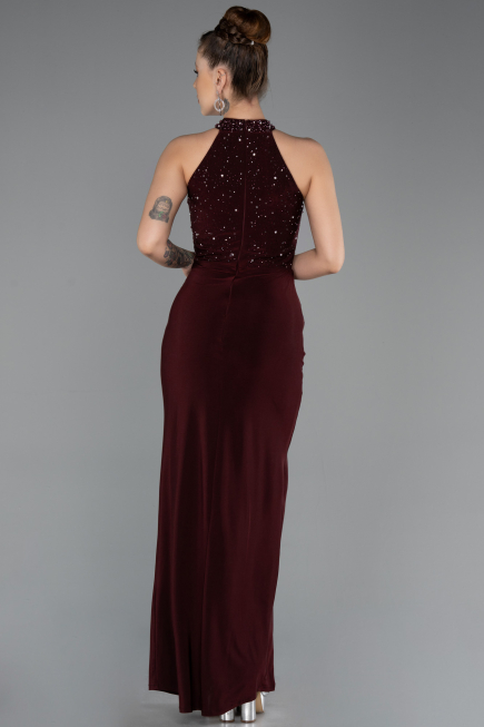 Abendkleid Lang Weinrot ABU5593