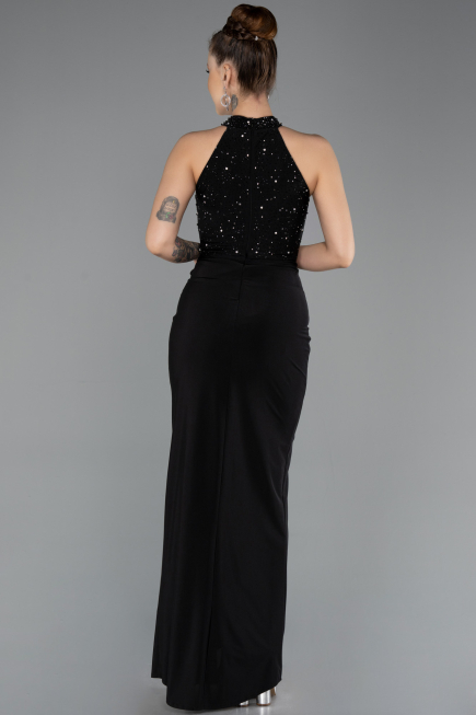 Abendkleid Lang Schwarz ABU5593