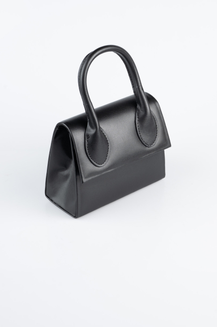 Schwarz Abendtasche Leder KC165