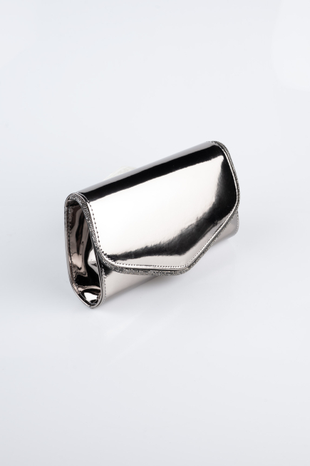 Abendtasche Gespiegelt Platin KC118