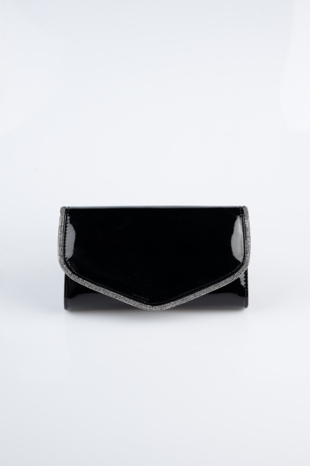 Abendtasche Gespiegelt Schwarz KC118