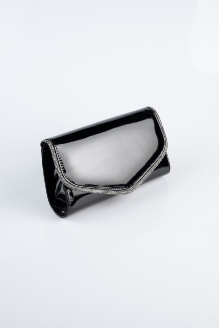 Abendtasche Gespiegelt Schwarz KC118