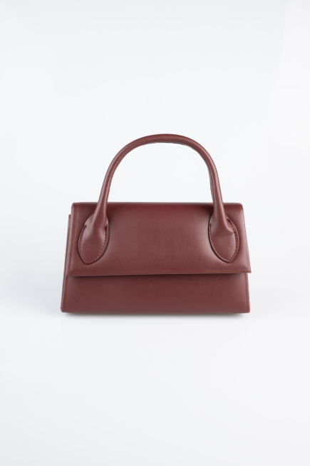 Abendtasche Leder Weinrot KC163