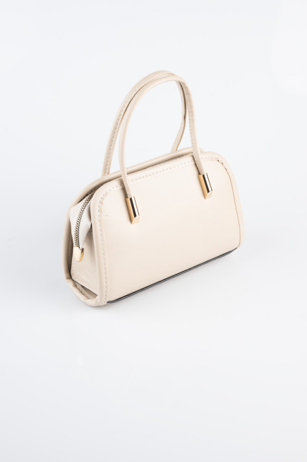 Abendtasche Leder Hautfarben KC422