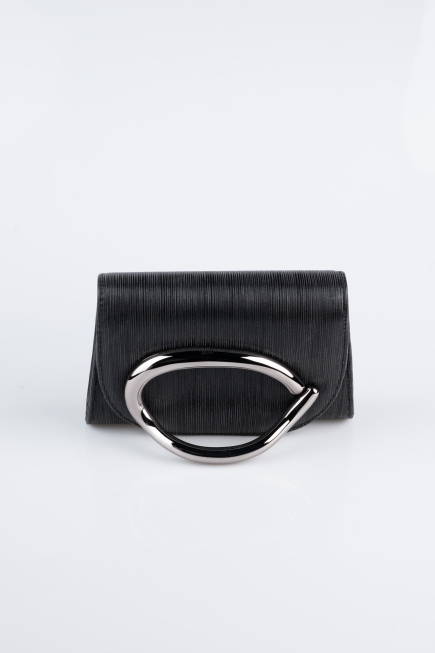 Abendtasche Laserschnitt Schwarz KC790