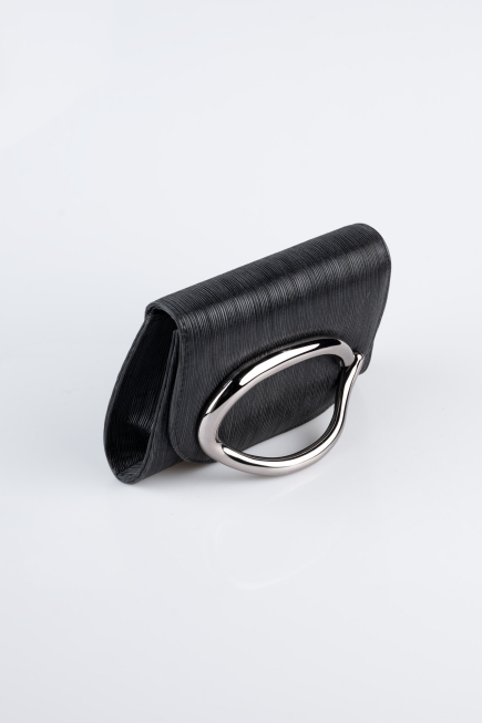 Abendtasche Laserschnitt Schwarz KC790