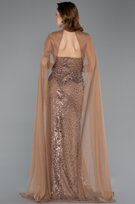Abendkleid Lang Kupfer ABU5595