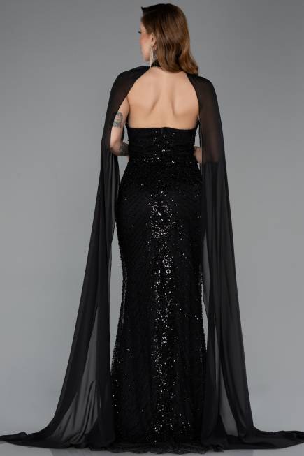 Abendkleid Lang Schwarz ABU5595