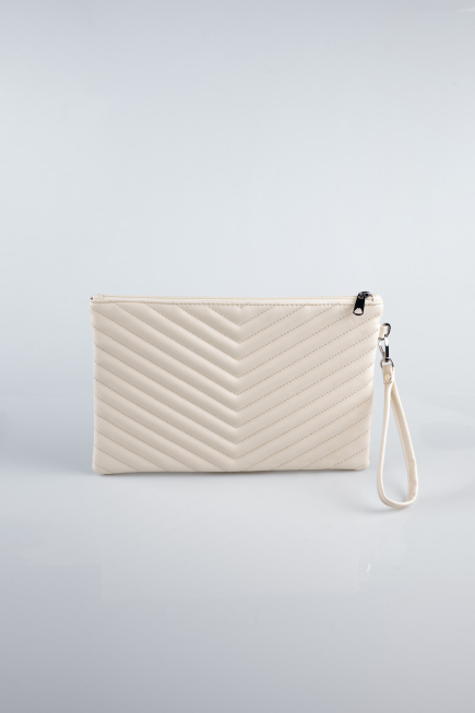 Beige Abendtaschen Leder KC413