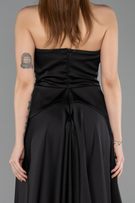 Abendkleid Lang Spitze Schwarz ABU5615
