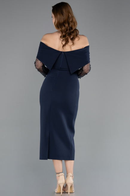 Partykleid Midi Marineblau ABK2522