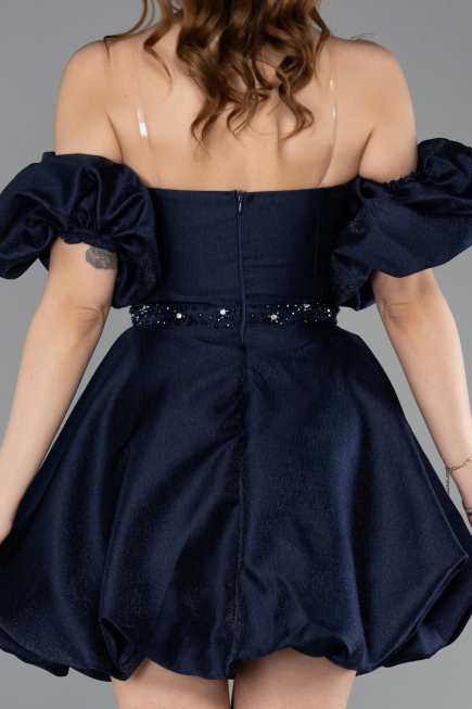 Abendkleid Mini Marineblau ABK2512