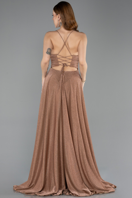 Abendkleid Lang Kupfer ABU5632