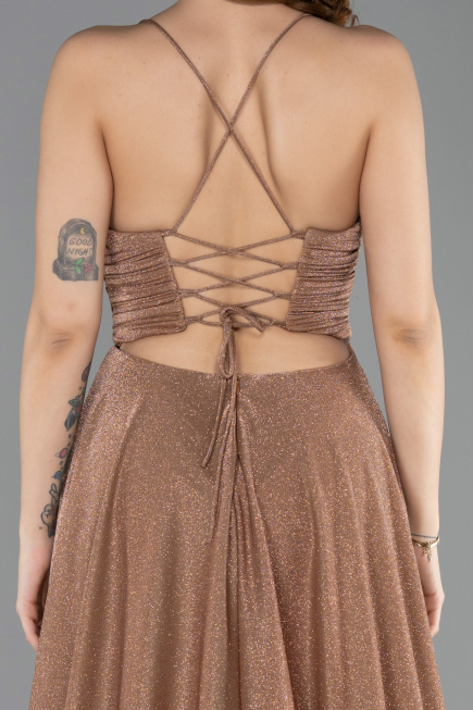 Abendkleid Lang Kupfer ABU5632