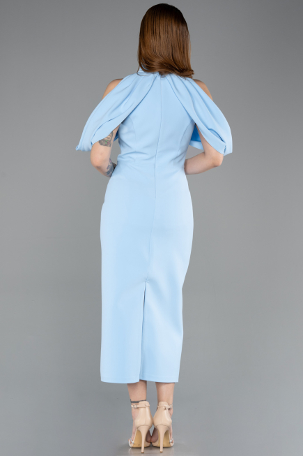 Abendkleid Midi Eisblau ABK2517