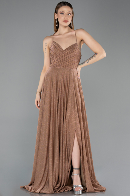 Abendkleid Lang Kupfer ABU5632