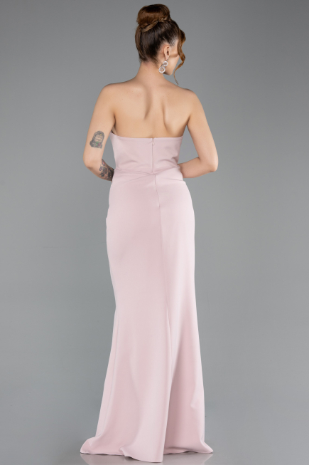 Abendkleid im Meerjungfrau-Stil Lang Puder ABU5680