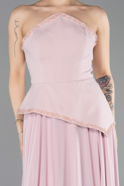 Abendkleid Lang Chiffon Puder ABU5681