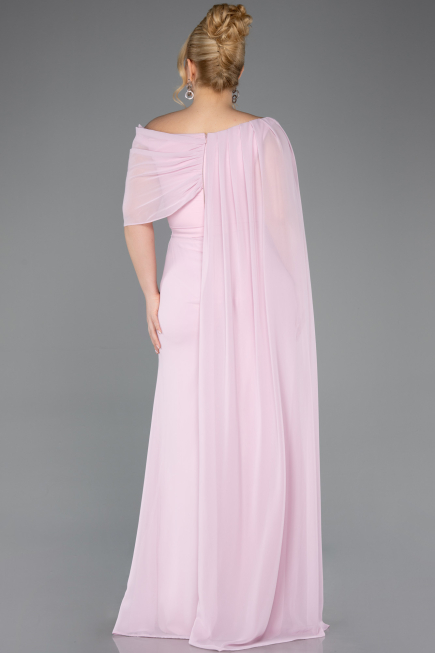 Puder Abendgarderobe İn Großen Größen Chiffon Lang ABU5419