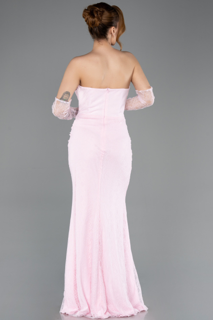 Abendkleid Lang Spitze Puder ABU5717