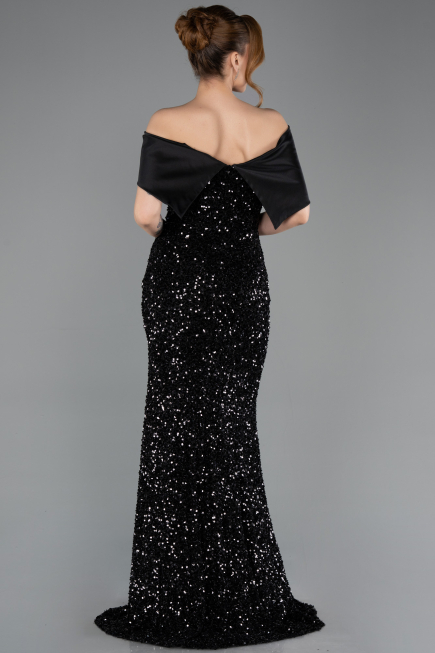 Abendkleid Lang Schwarz ABU5711