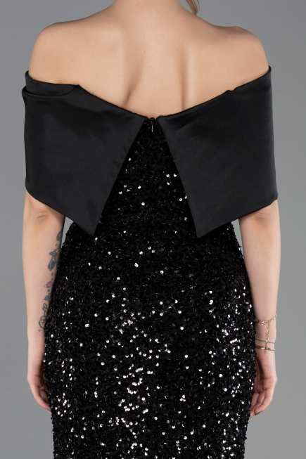 Abendkleid Lang Schwarz ABU5711