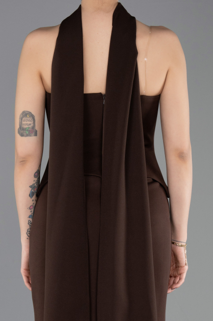 Abendkleid Lang Braun ABU5735