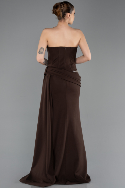 Abendkleid Lang Braun ABU5737