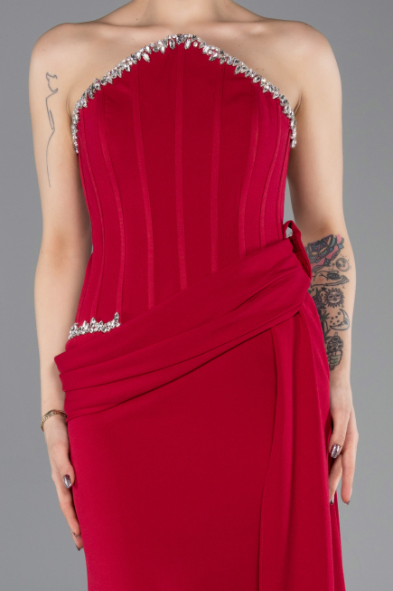 Abendkleid Lang Fuchsie dunkel ABU5737