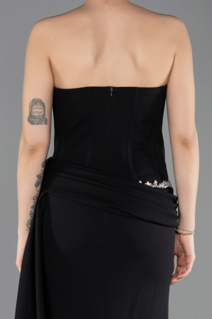 Abendkleid Lang Schwarz ABU5737