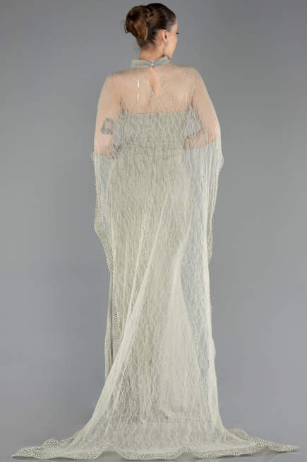 Abendkleid Lang Spitze Minzgrün ABU5739