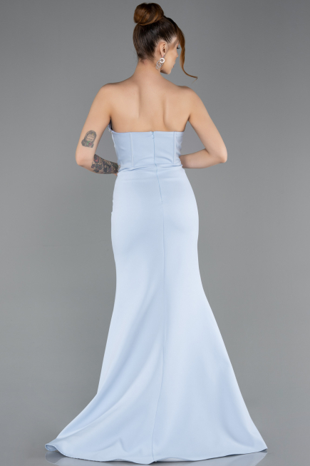 Abendkleid Lang Eisblau ABU5747