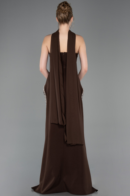 Abendkleid Lang Braun ABU5769
