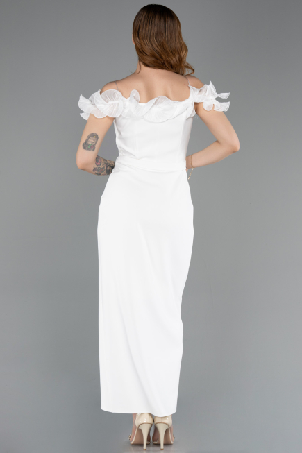 Partykleid Midi Weiß ABK2545