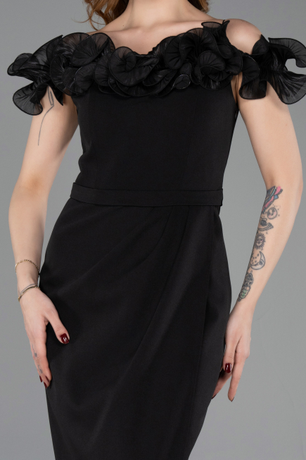 Partykleid Midi Schwarz ABK2545