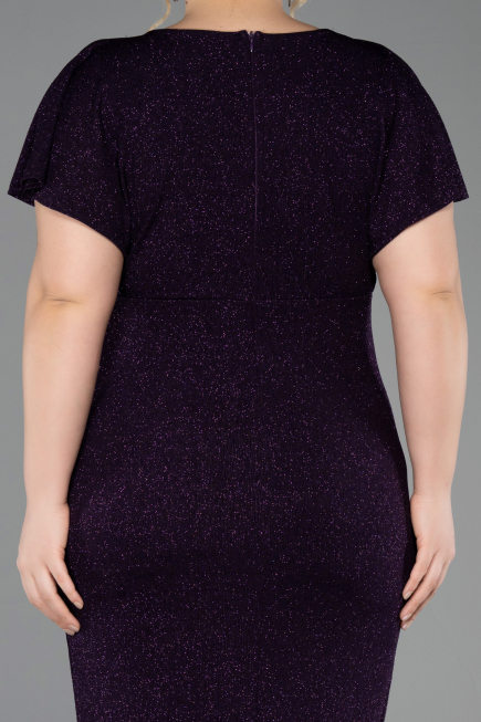 Abendkleid in Übergröße Midi Violette ABK2535