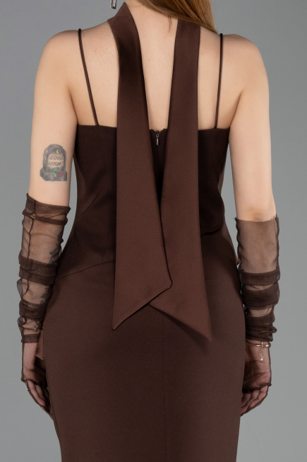 Partykleid Midi Braun ABK2559