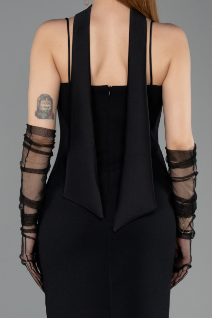 Partykleid Midi Schwarz ABK2559