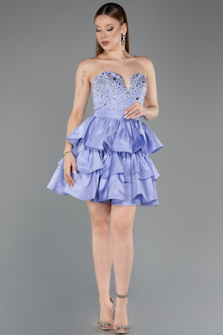 Partykleid Kurz Lila ABK2560