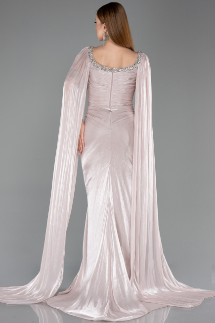 Abendkleid Lang Chiffon Nerzbraun ABU5868