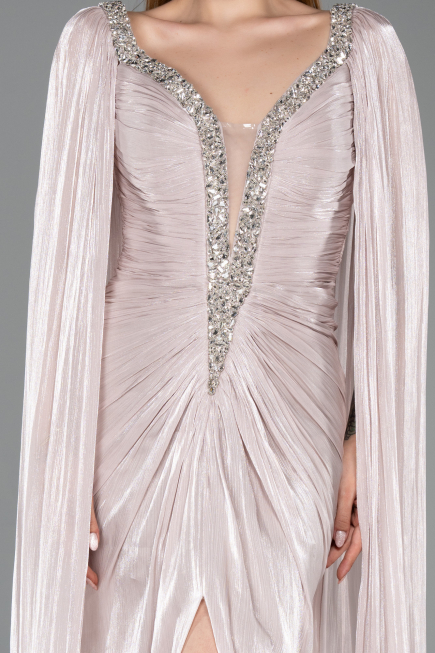 Abendkleid Lang Chiffon Nerzbraun ABU5868