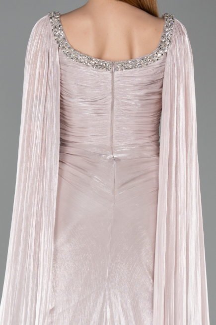 Abendkleid Lang Chiffon Nerzbraun ABU5868