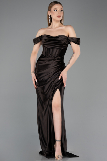 Braun Abendkleid Lang ABU3611