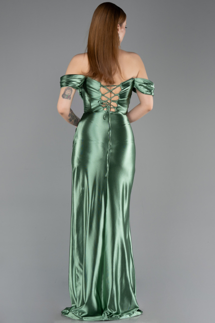 Minzgrün Abendkleid Lang ABU3611