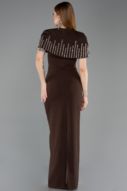 Standesamtkleid Lang Braun ABU5889