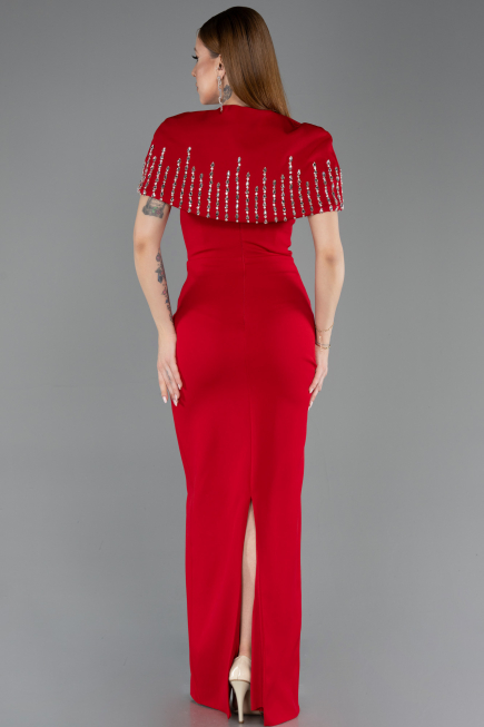 Standesamtkleid Lang Rot ABU5889