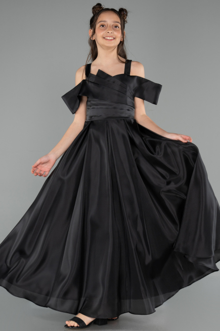 Abendkleid für Kinder Lang Schwarz ABU5903